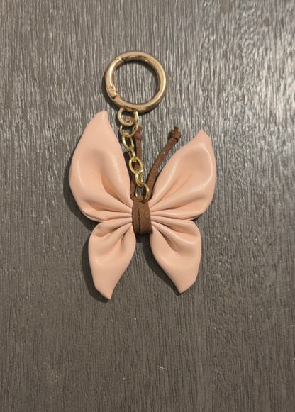 Leather butterfly Keychain