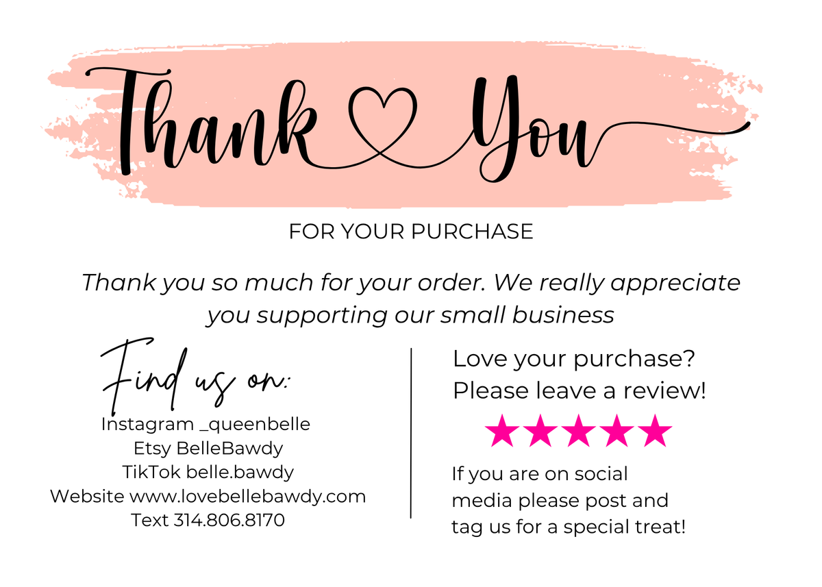 Thank-You Cards & Inserts
